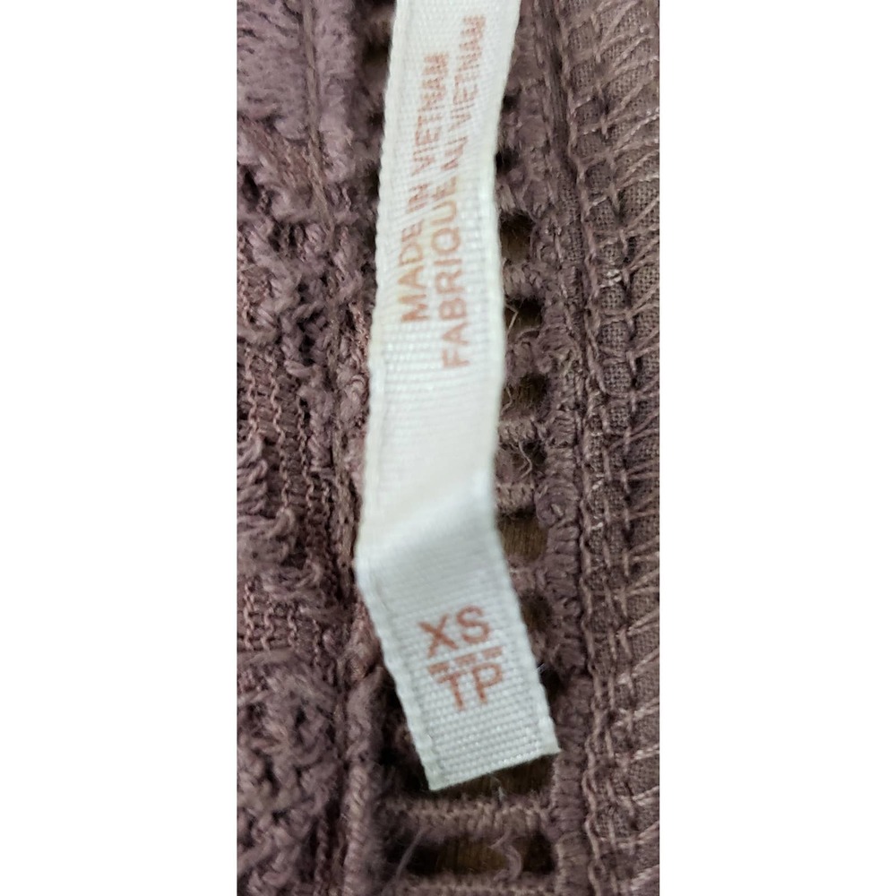 Free People Mauve/Pinkish/Taupe Lace Top ~ Size XS / Extra Small - Picture 10 of 12